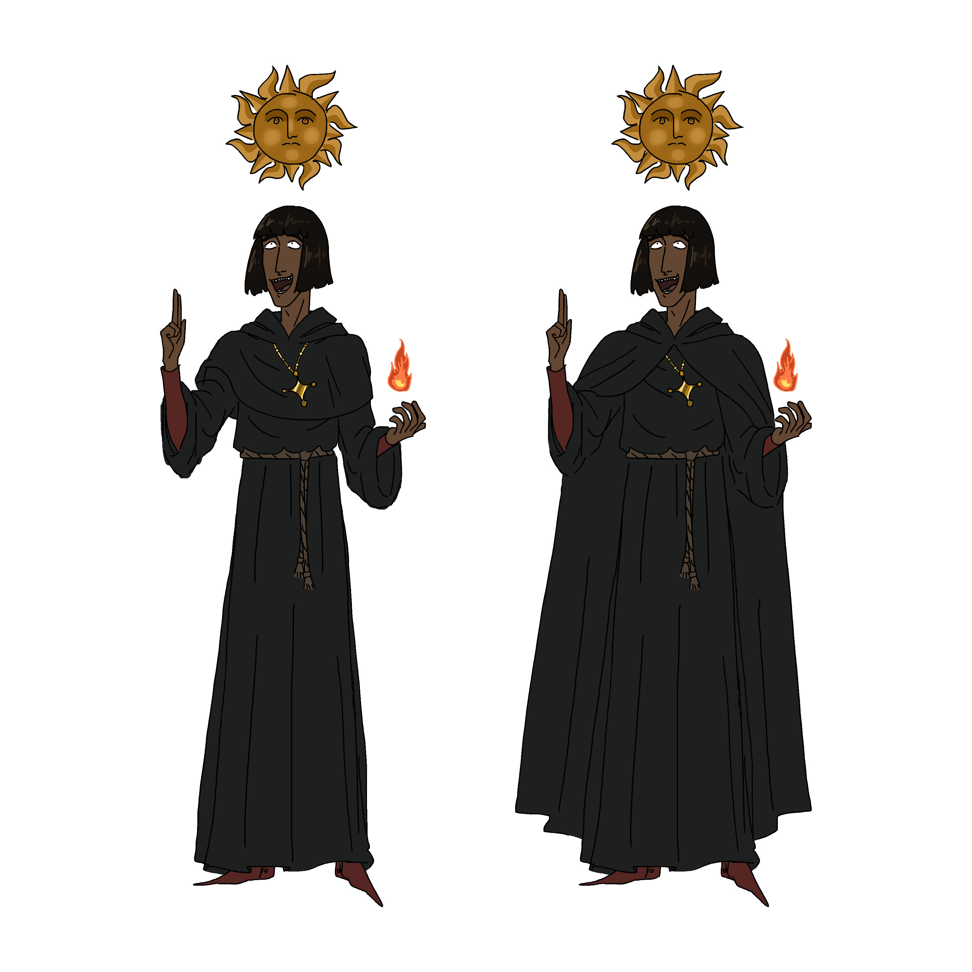 An early ref sheet for the updated Visic habit