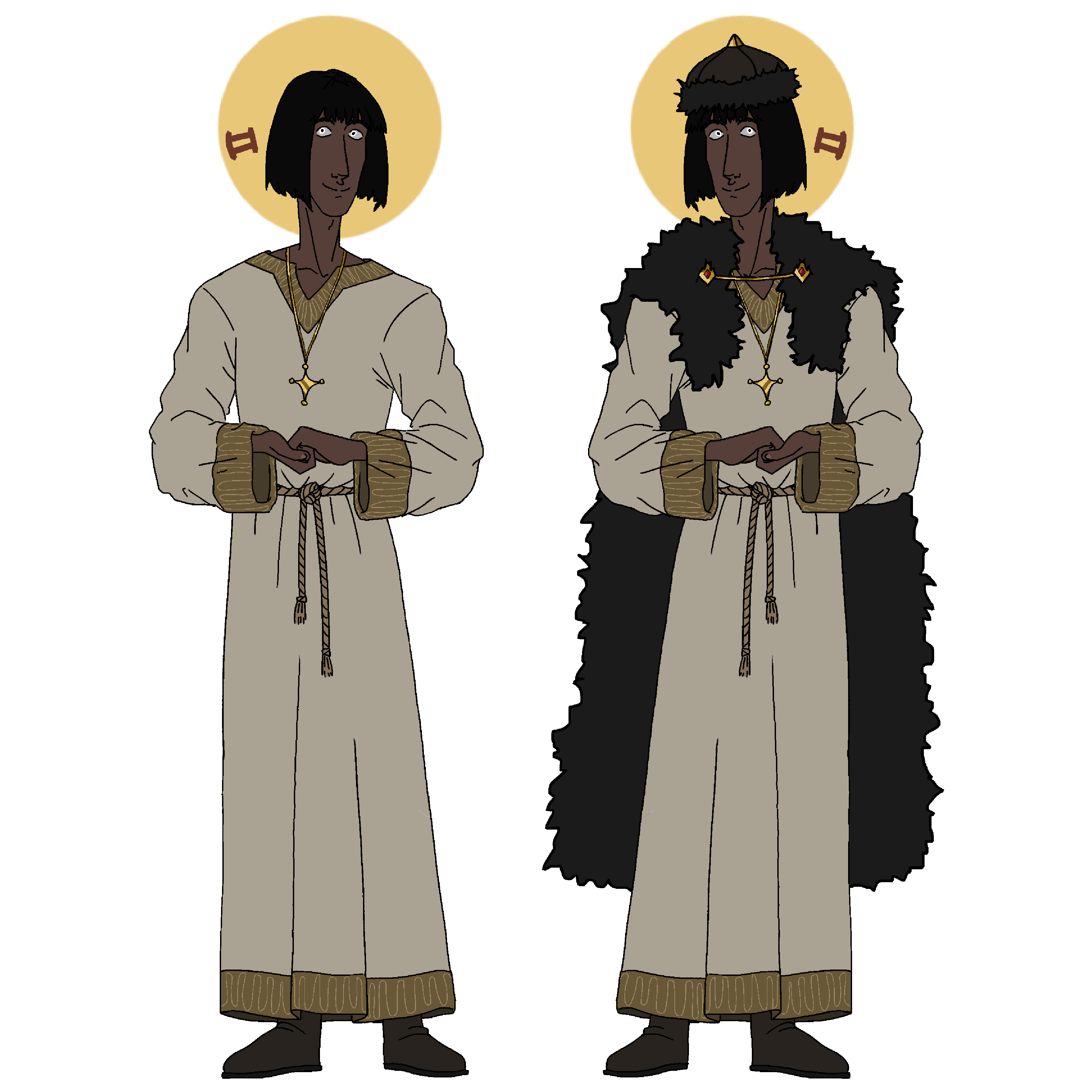 Simulacrum dressed in Raglomic attire, on the search for Agon