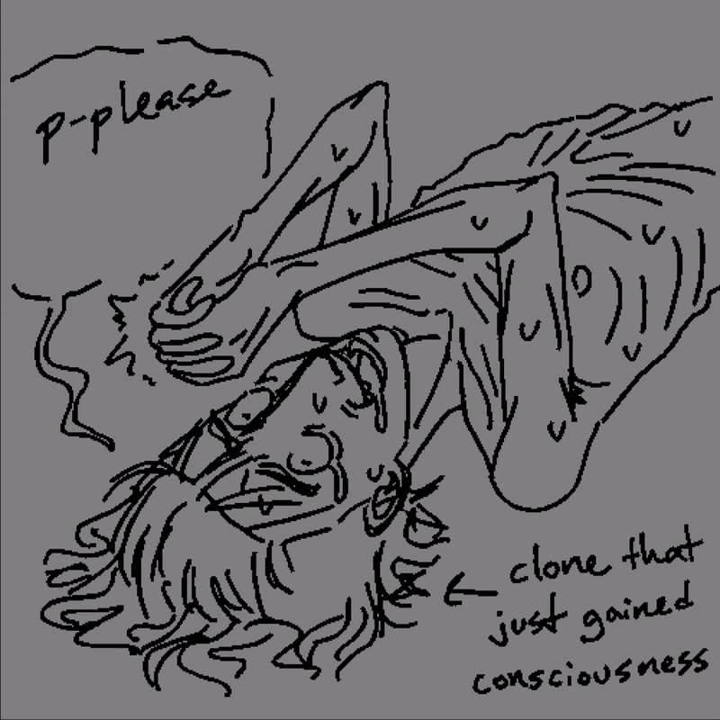 He was just birthed from the wall :-(