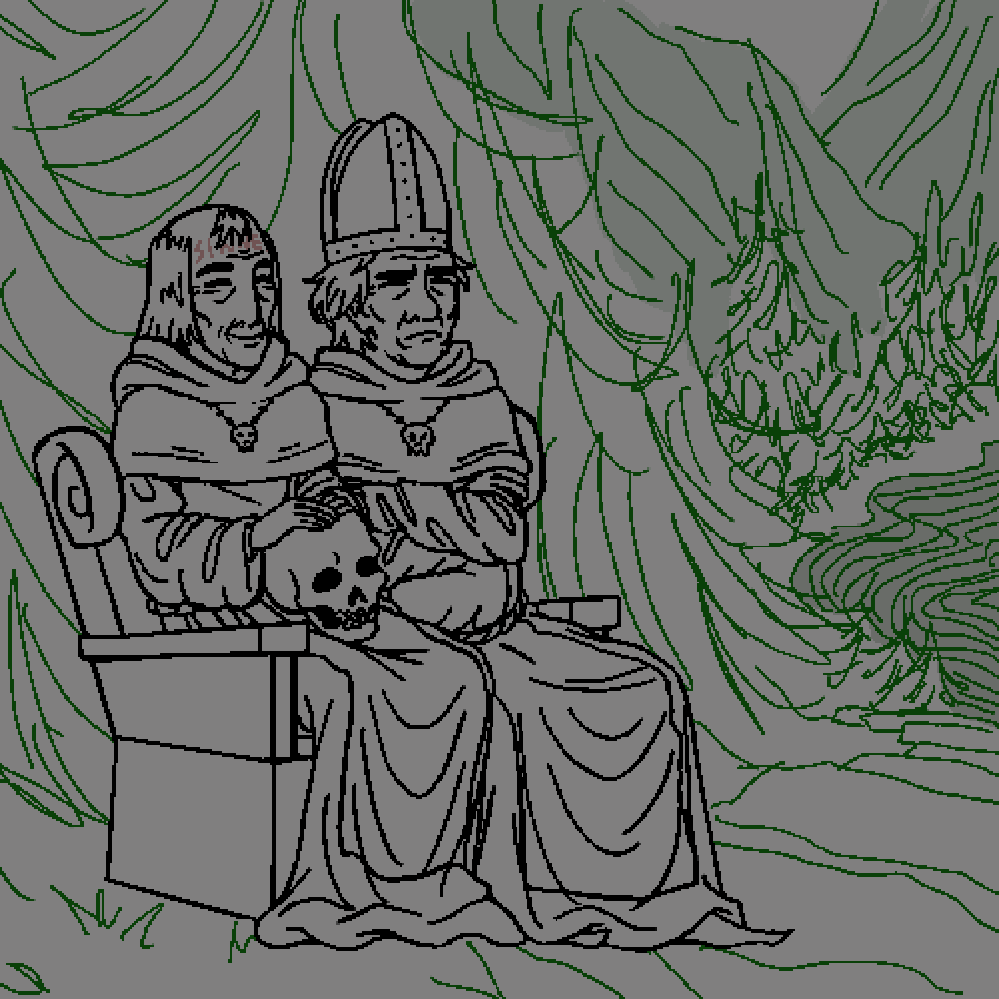 Marcian and Agon as old men