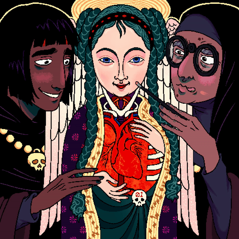 Marcian, Sister Umberla, and Hatsune Miku, a wooden vessel for angels to sing through