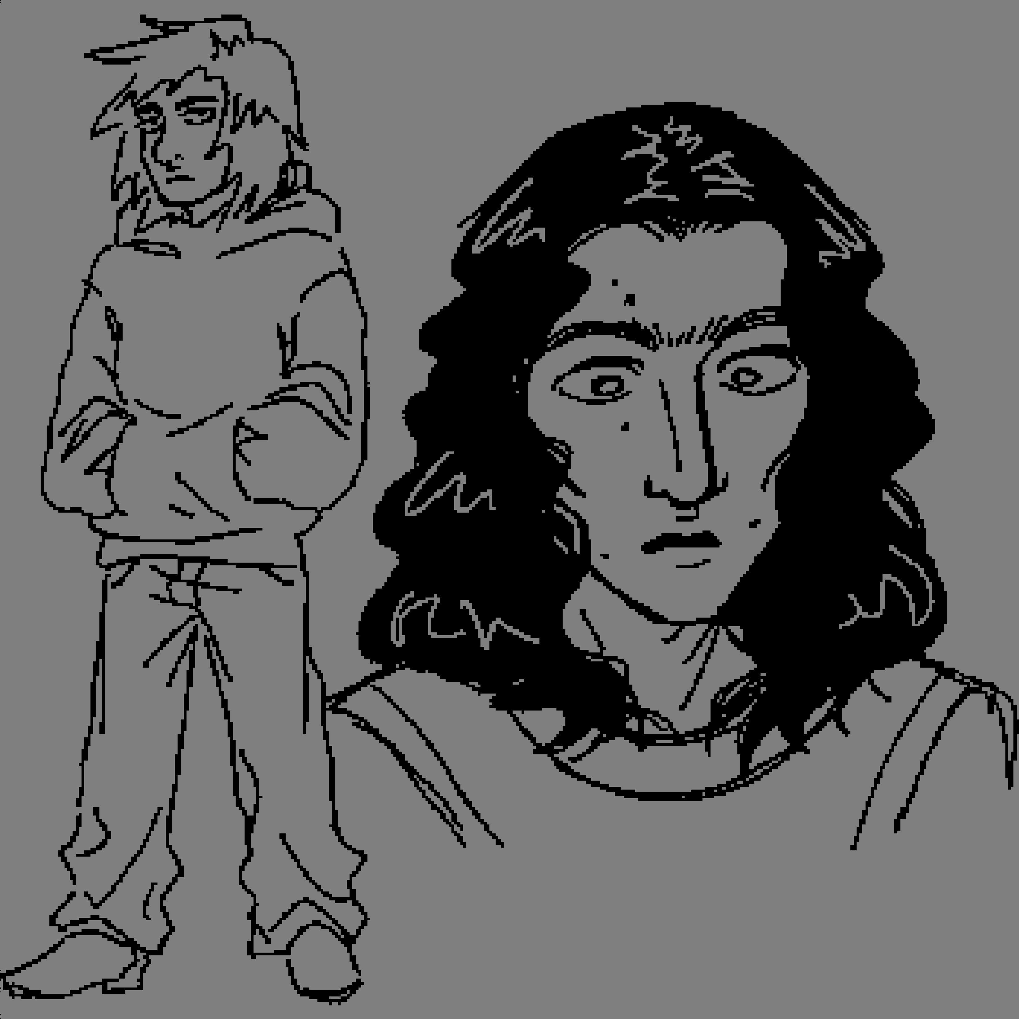 Modern AU Agon and Raphael's updated look