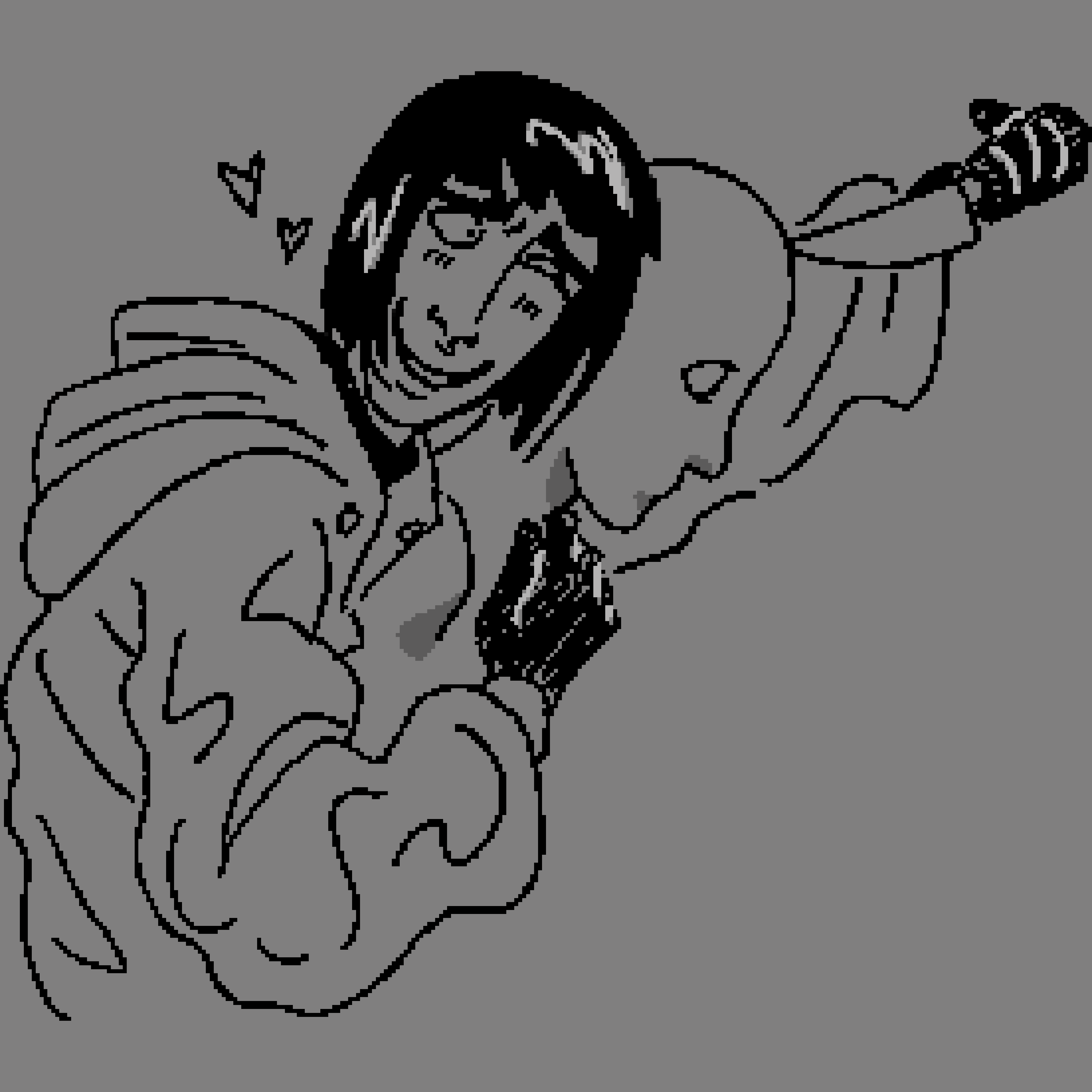 Modern AU Marcian and the mannequin he stole from some store